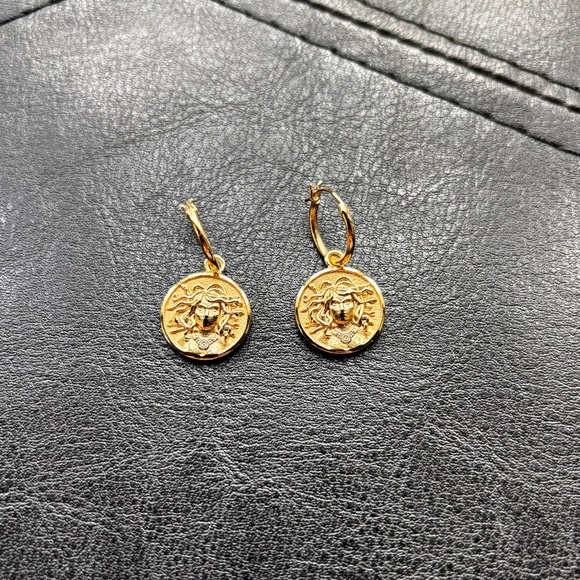 Awe Inspired Jewelry - Awe Inspired Medusa Earrings, Gold Vermeil